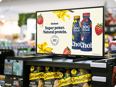 Chobani 1 marquee visual